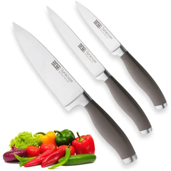 TAYLOR'S EYE WITNESS SYRACUSE 3 PIECE KITCHEN KNIFE SET