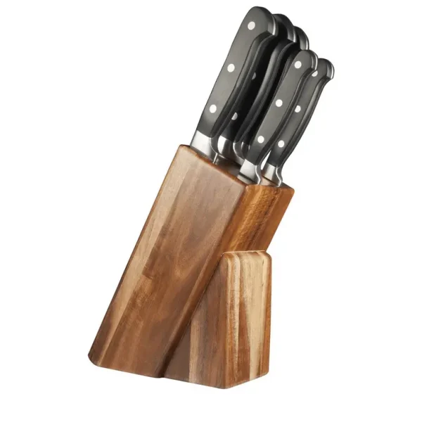 TAYLOR'S EYE WITNESS ACACIA WOOD KNIFE BLOCK SET 5 PIECES