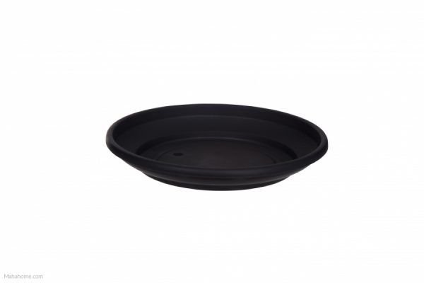 WHITEFURZE PLANTER VENETIAN SAUCER 43CM BLACK