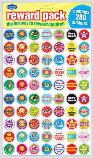 COUNTY REWARD PACK OF STICKERS