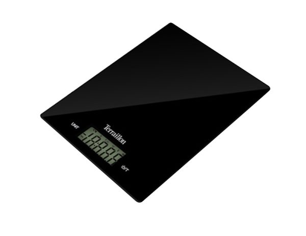 TERRAILLON SLIM BLACK KITCHEN SCALE