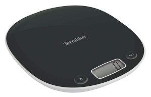 TERRAILLON MACARON FLAT DIGITAL KITCHEN WEIGHING SCALE - LIQUORICE