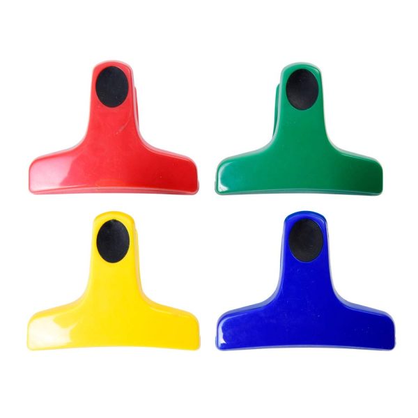 FARBERWARE CLASSIC MAGNETIC BAG CLIPS WITH SILICONE GRIP PACK OF 4