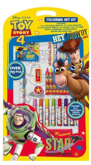 DISNEY PIXAR TOY STORY 4 COLOURING ART KIT OVER 70 PIECES