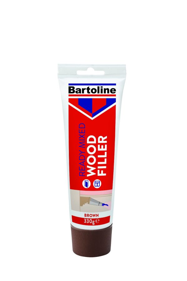 BARTOLINE FLEXIBLE BROWN INSTANT READY MIX WOOD FILLER TUBE 330GM