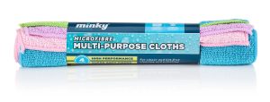 MINKY MULTI PURPOSE MICROFIBER CLOTHS PACK OF 4