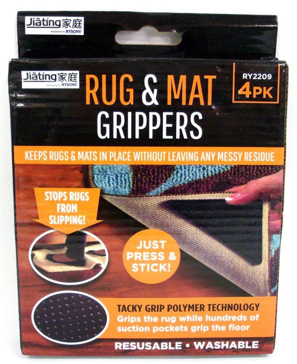 RUG & MATTRESS GRIPPERS PACK OF 4