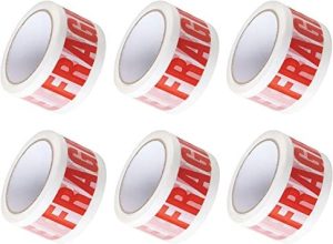 GSD FRAGILE TAPE 48MM X 50MM PACK OF 6