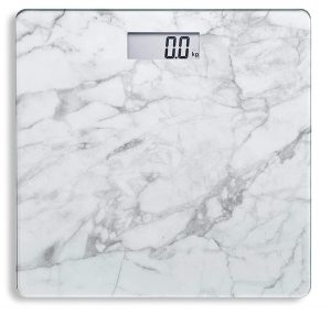 TERRAILLON MARBLE DIGITAL BATHROOM SCALE - WHITE