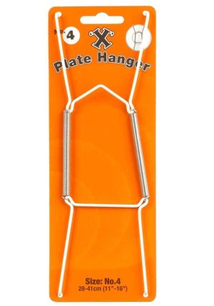 SHAW X NO. 4 WHITE PLATE HANGER 28CM - 41CM