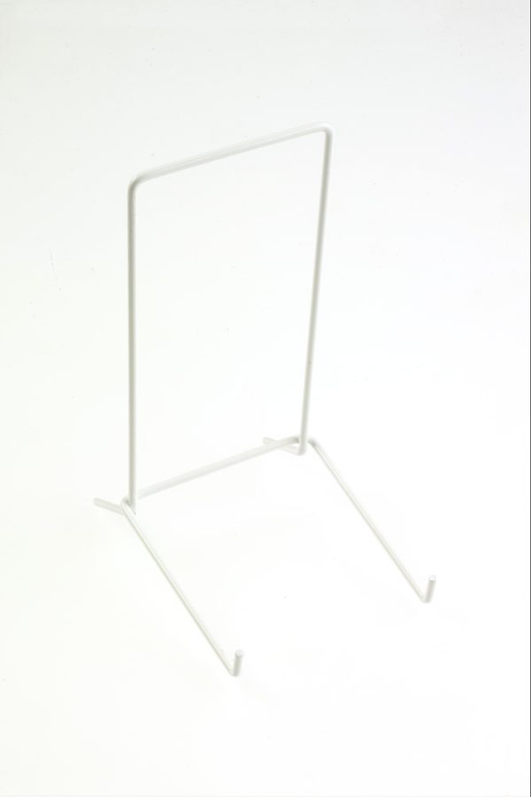 WHITE WIRE STRUT DISPLAY STAND 6 INCH SUITABLE FOR ITEMS 17CM-34CM