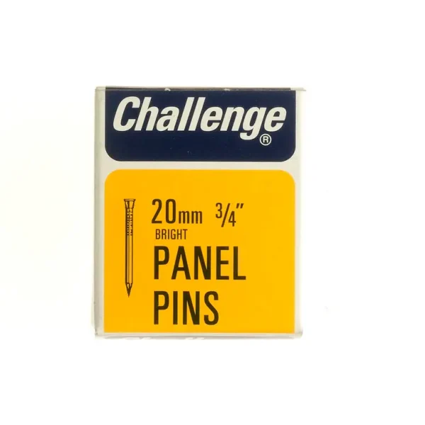 CHALLENGE BRIGHT PANEL PINS 20MM 50G