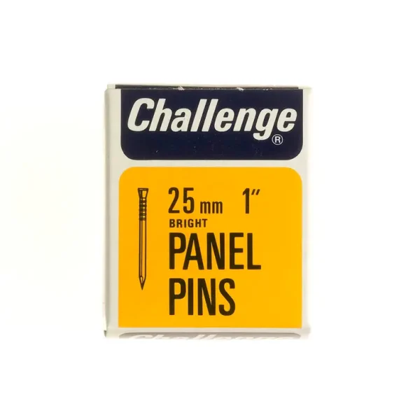 CHALLENGE BRIGHT PANEL PINS 25MM 50G