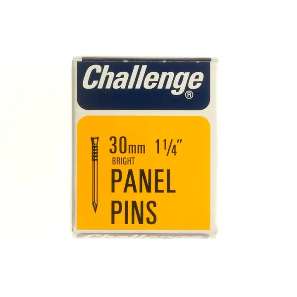 CHALLENGE BRIGHT PANEL PINS 30MM 40G