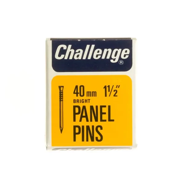 CHALLENGE BRIGHT PANEL PINS 40MM 40G