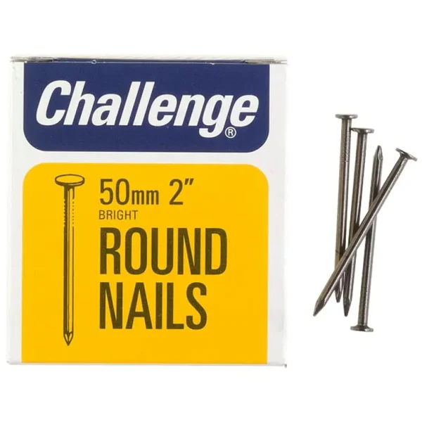 CHALLENGE BRIGHT LOST HEAD NAILS 50MM 225G