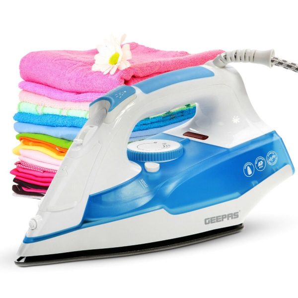 GEEPAS NON-STICK SOLE PLATE STEAM IRON 2400W