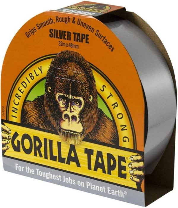 GORILLA STRONG THICK THOUGH SILVER TAPE 48MM X 32M