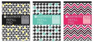 EASY NOTES A4 REFILL PAD RULED PUNCHED WITH MARGIN 80 SHEETS 70GSM