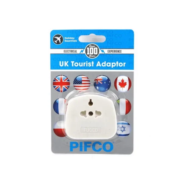 PIFCO HOLIDAY ESSENTIALS UK TOURIST ADAPTOR