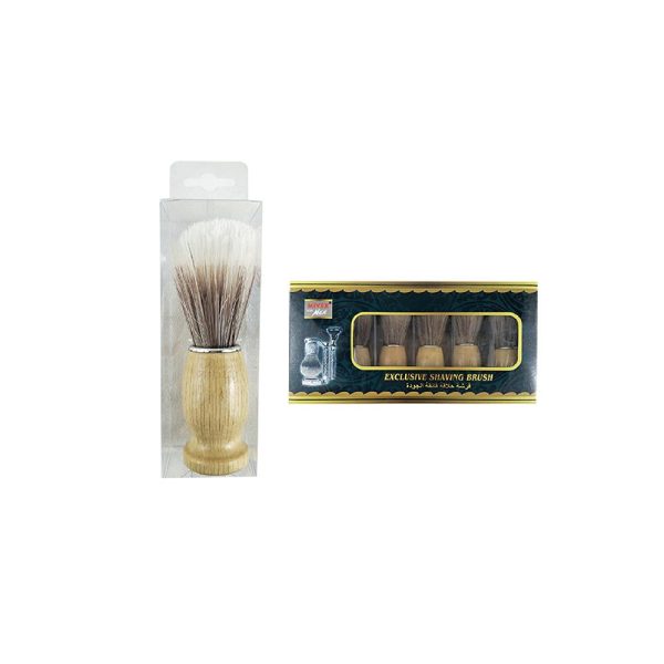 MEN SHAVING BRUSH WITH WOODEN HANDLE