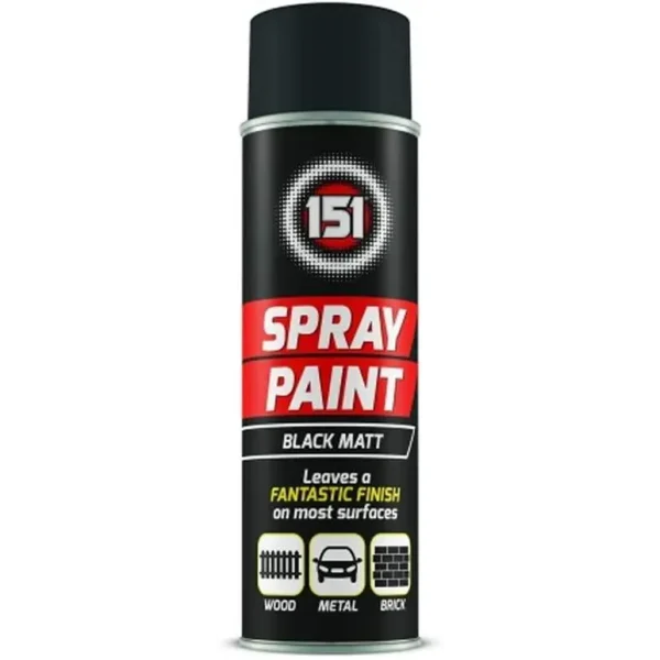 151 BLACK MATT SPRAY PAINT 250ML