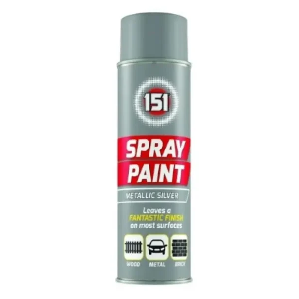 151 METALLIC SILVER SPRAY PAINT 200ML