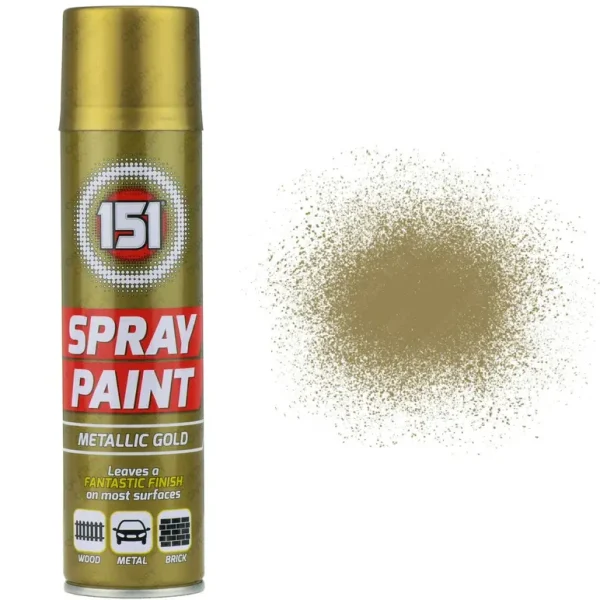 151 METALLIC GOLD SPRAY PAINT 200ML