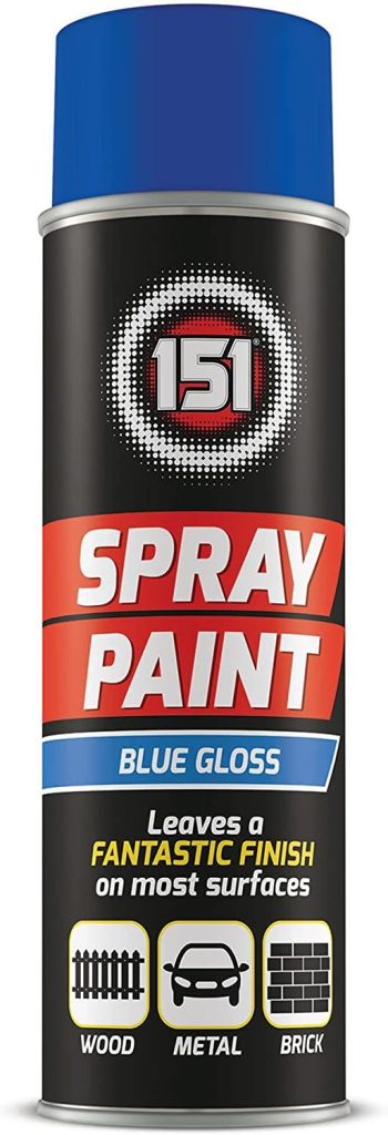 151 BLUE GLOSS SPRAY PAINT 250ML