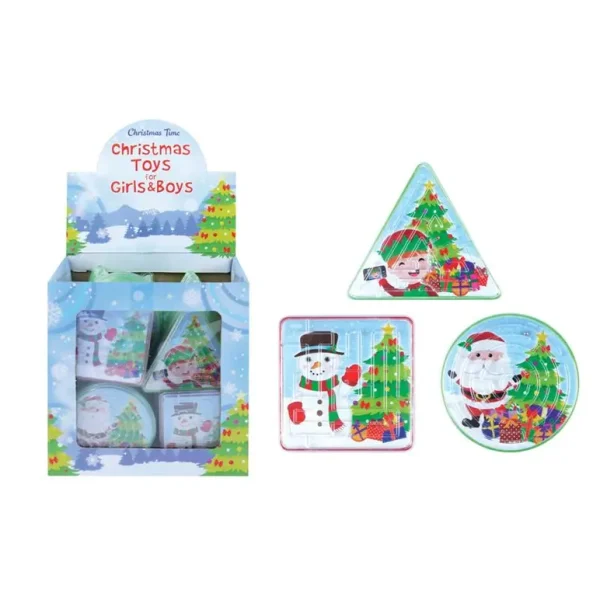 HENBRANDT 96 X CHRISTMAS - MAZE PUZZLE 3 ASSORTED