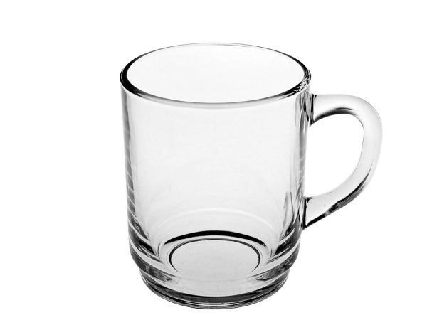 ARC PACK OF 6 TEMPERED GLASS STACKABLE MUG 25 CL