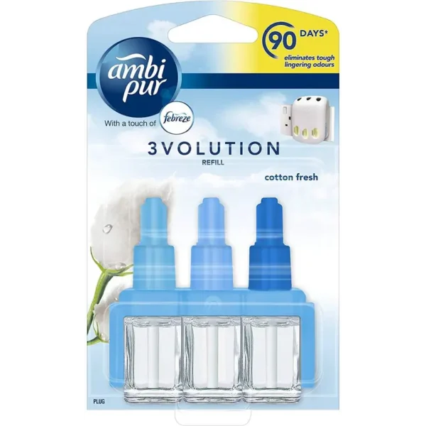 AMBI PUR 3VOLUTION COTTON AIR FRESHENER PLUG-IN DIFFUSER REFILL 20 ML