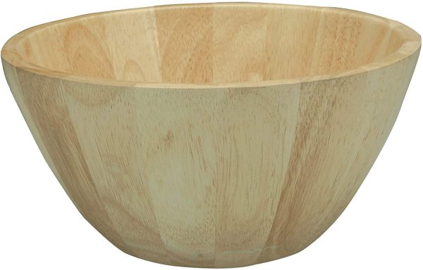 APOLLO RUBBERWOOD SALAD/FRUIT BOWL NATURAL WOOD 25 X 10 X25 APX