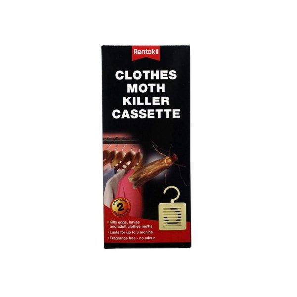 RENTOKIL PACK OF 4 CLOTHES MOTH KILLER CASSETTE