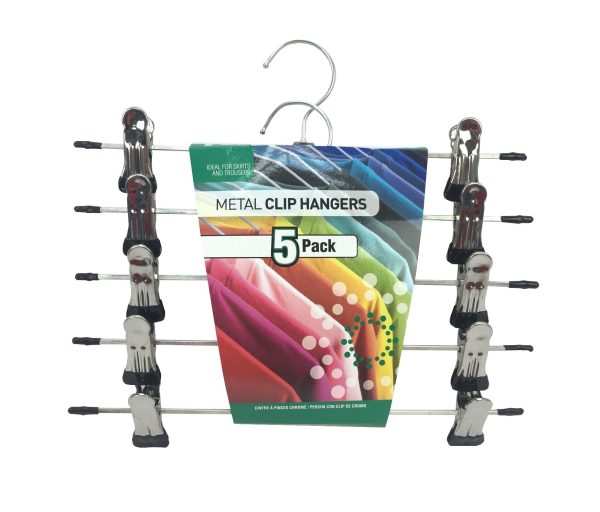 HIGH & DRY METAL CLIP HANGERS PACK OF 5