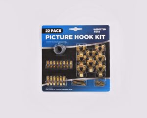 PICTURE HANGING HOOK & WIRE SET 22PCS