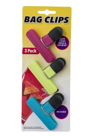 LARGE FOOD SEAL BAG CLIPS PACK OF 3