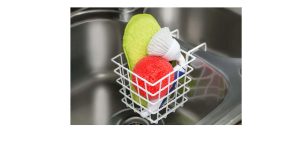 PLASTIC COATED WIRE SINK TIDY CADDY BASKET