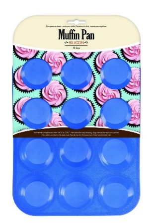 12 CUP SILICONE BAKE MUFFIN PAN TRAY