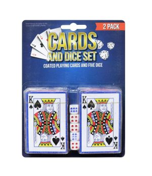 PLAYING CARDS AND DICE GAME SET