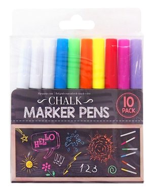 LIQUID CHALK MARKERS SET PACK OF 10