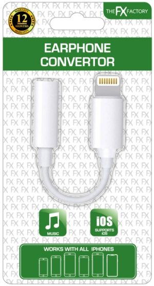 THE FX FACTORY IPHONE EARPHONE CONVERTOR