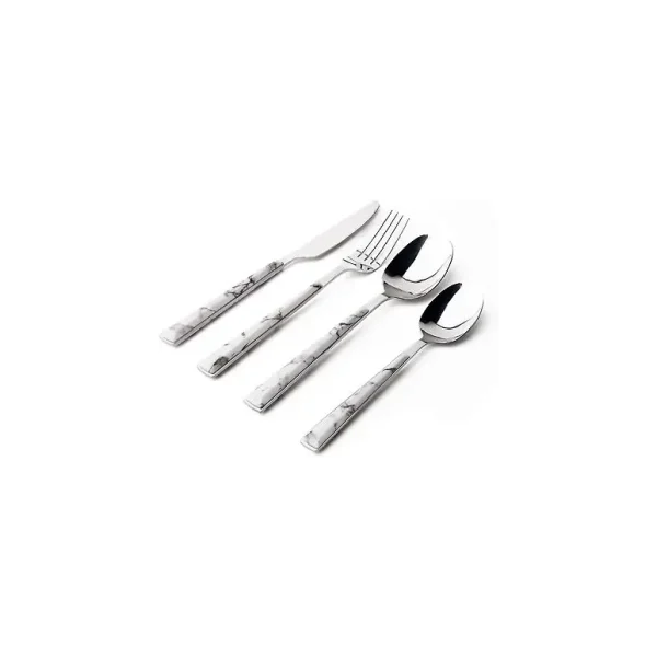 SABICHI MARBLE EFFECT CUTLERY SET 16/PCS