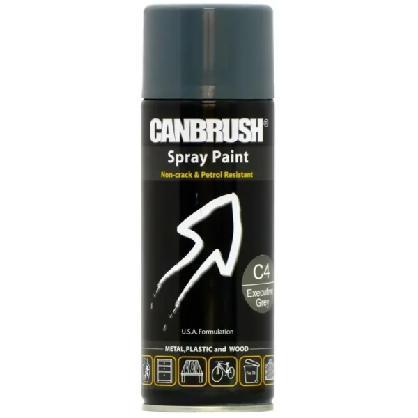 CANBRUSH C4 EXECUTIVE GREY ALL PURPOSE SPRAY PAINT 400ML