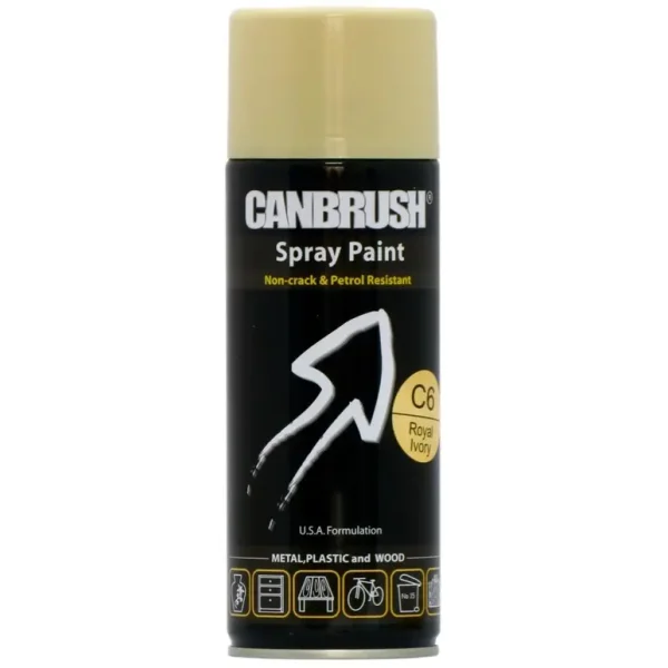 CANBRUSH C6 ROYAL IVORY ALL PURPOSE SPRAY PAINT 400ML