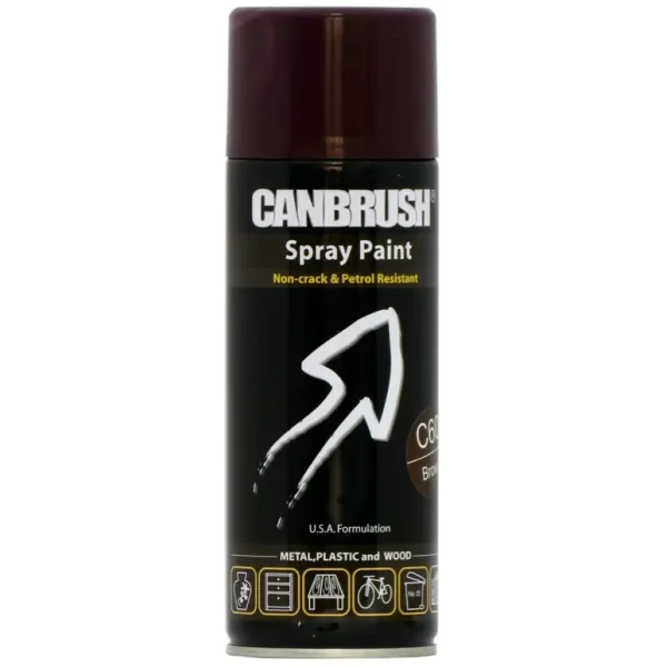 CANBRUSH C60 BROWN ALL PURPOSE SPRAY PAINT 400ML