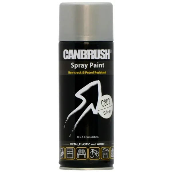 CANBRUSH C803 SILVER ALL PURPOSE SPRAY PAINT 400ML