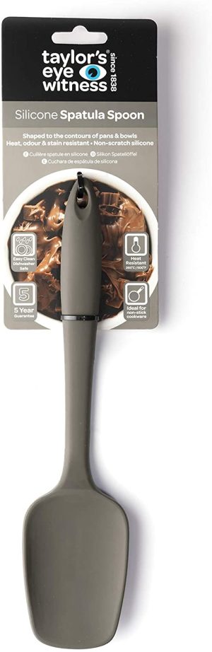 TAYLORS EYE WITNESS GREY SILICONE SPATULA SPOON 27CM