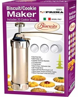 PRIMA BISCUIT / COOKIE MAKER WITH 20 DISCS