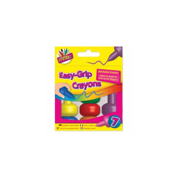 ARTBOX EASY GRIP CRAYONS PACK OF 7